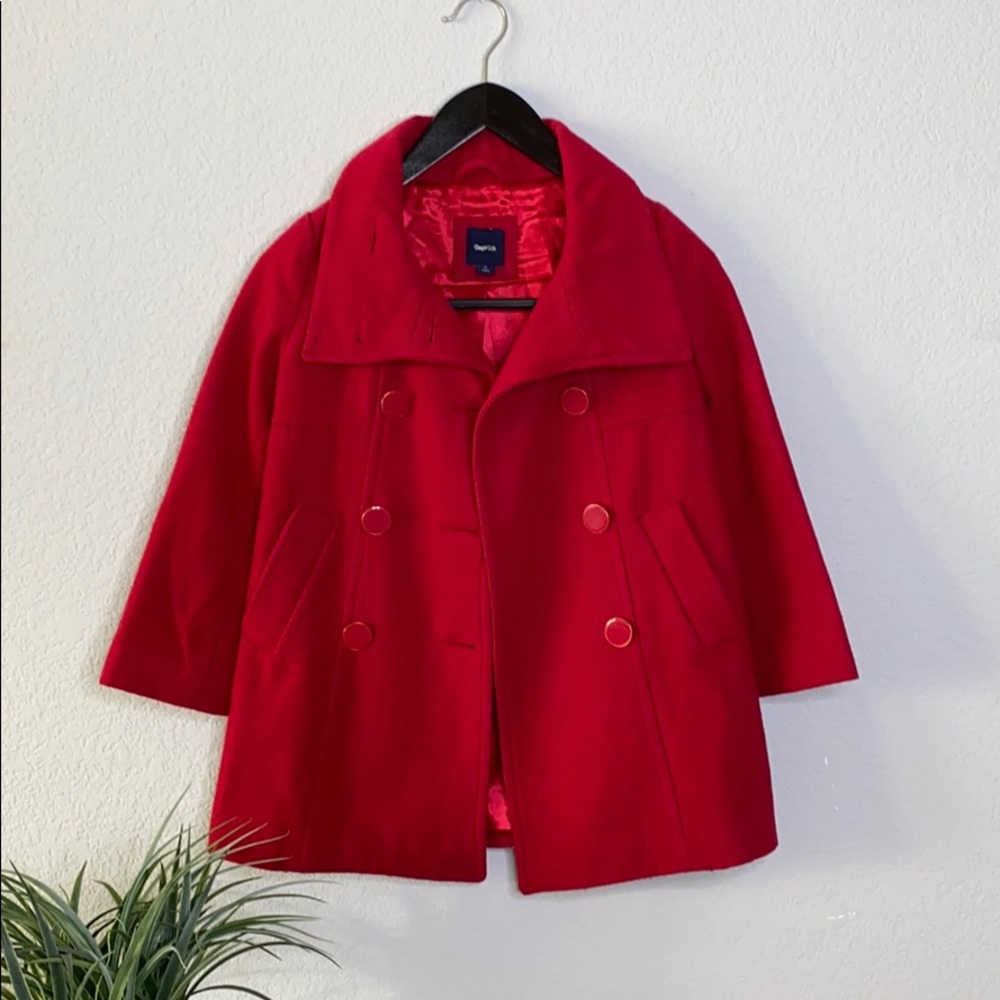 Red GAP Kids Peacoat